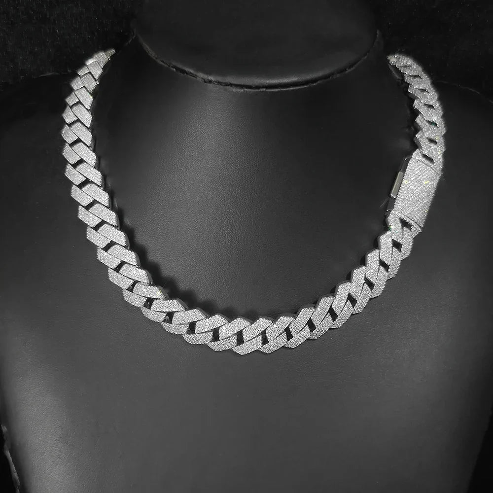 15mm 4-Row CZ Prong Miami Cuban Link Chain Bracelet - 2