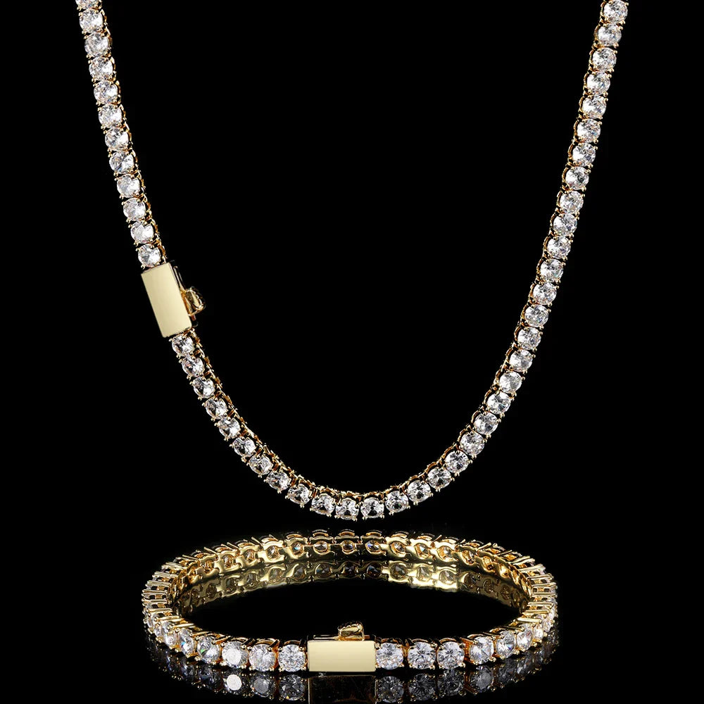 3mm Iced Out Tennis Chain Bracelet - 5