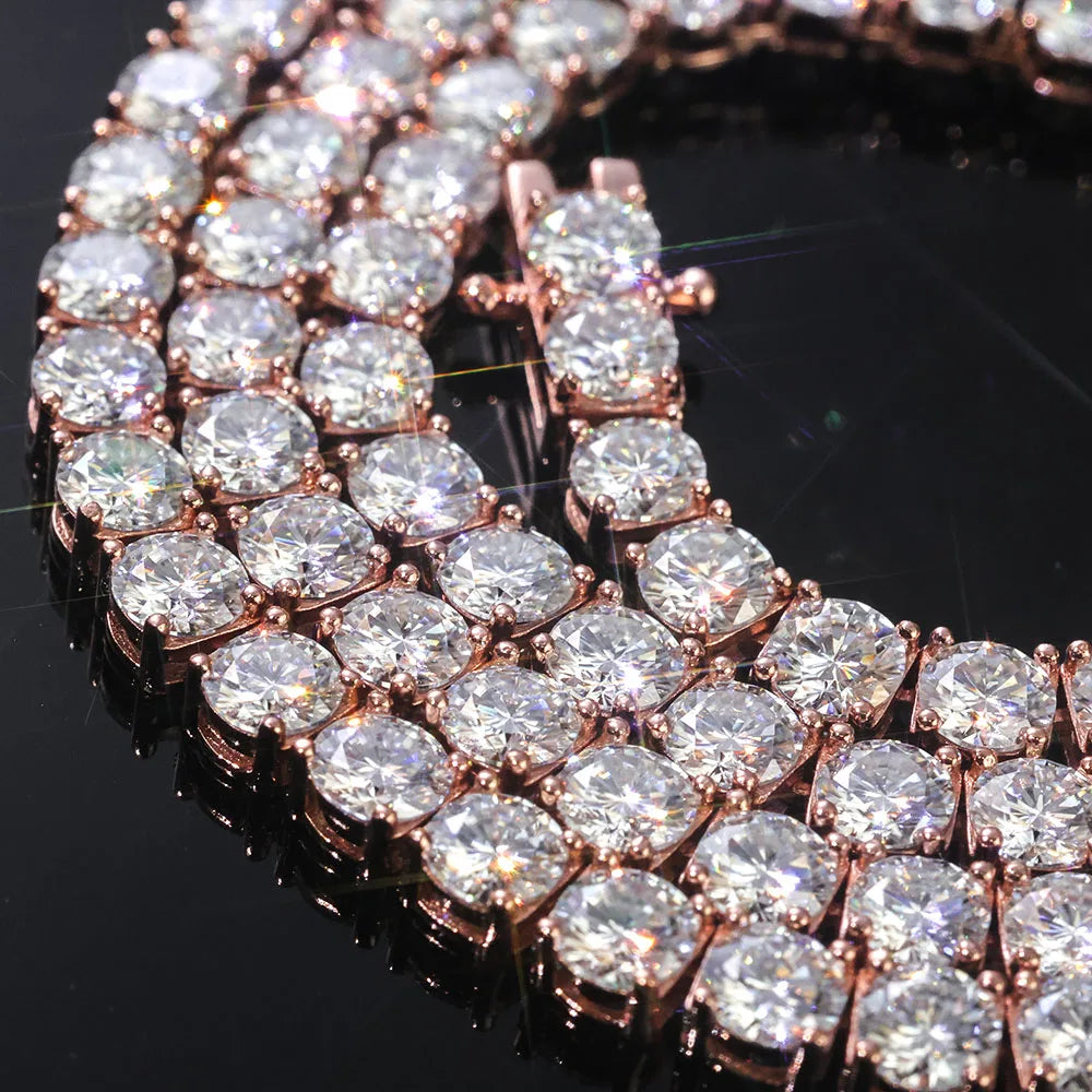 VVS Moissanite Tennis Chain Bracelet 2-6mm - 5